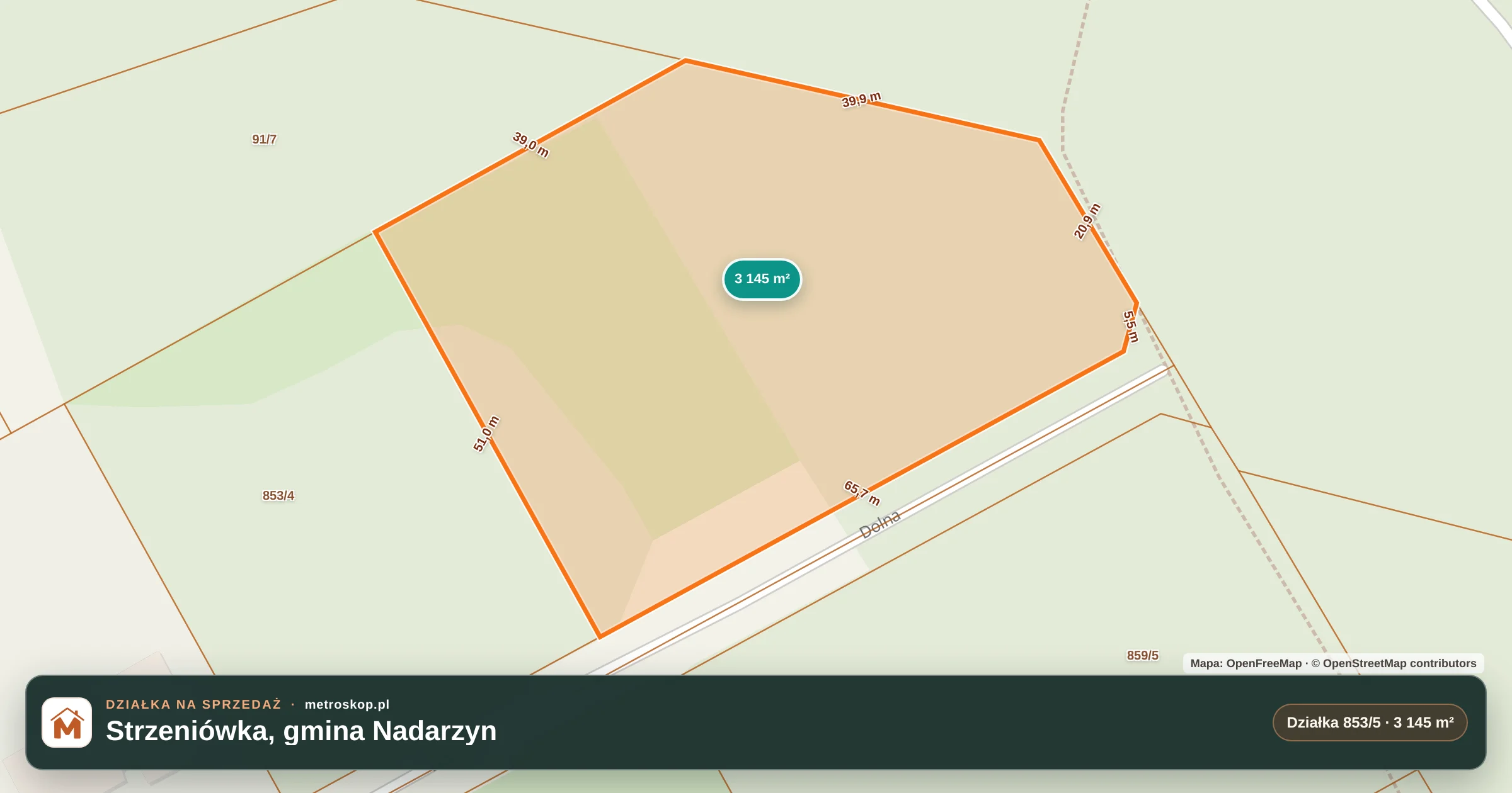 Mapa lokalizacji ogłoszenia