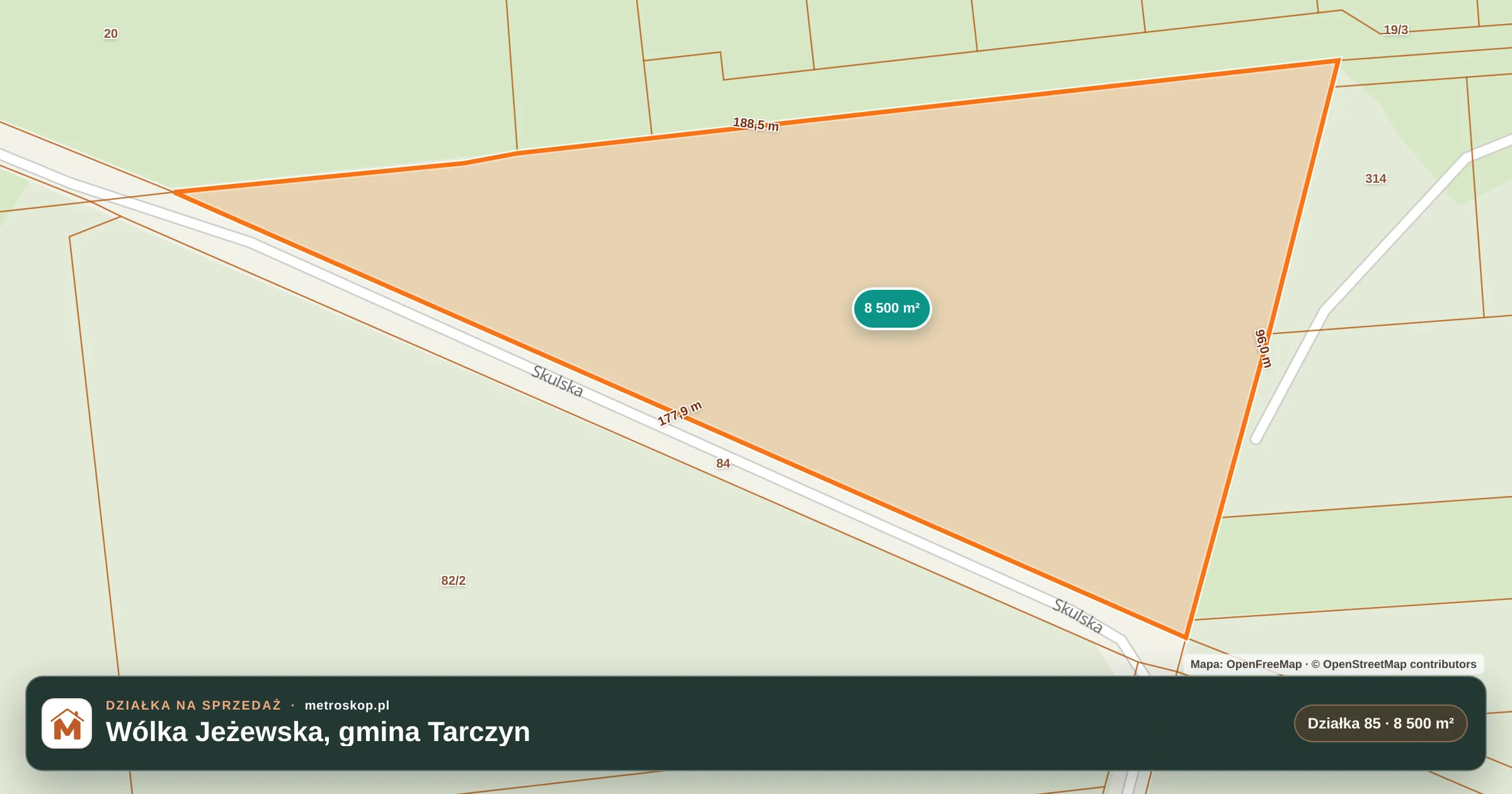 Mapa lokalizacji ogłoszenia