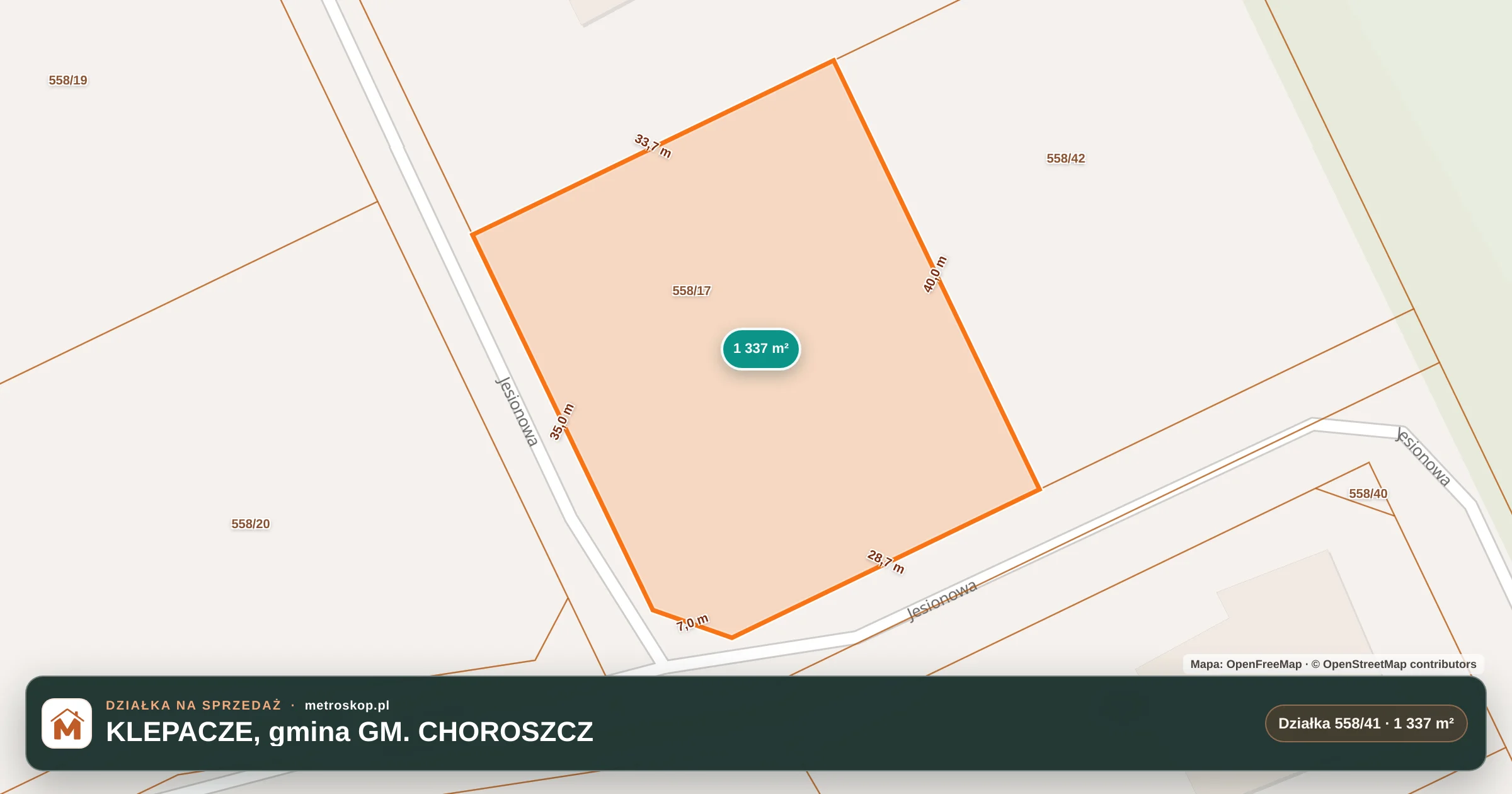 Mapa lokalizacji ogłoszenia